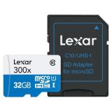 Lexar 32 GB microSDHC 300x UHS-I + SD-adapter LSDMI32GBB1EU300A -  1