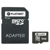 Platinet 16 GB microSDHC Class 10 + SD adapter PMMSD1610 -  1