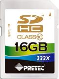 Pretec 16 GB SDHC 233X Class 10 SHSV16G -  1