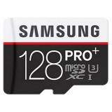 Samsung 128 GB microSDXC Class 10 UHS-I U3 PRO Plus + SD Adapter MB-MD128DA -  1