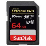 SanDisk 64 GB SDXC UHS-I U3 Extreme Pro SDSDXXG-064G-GN4IN -  1