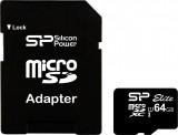Silicon Power 64 GB microSDXC UHS-I Elite + SD adapter SP064GBSTXBU1V10-SP -  1
