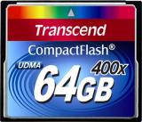 Transcend 64 GB 400X CompactFlash Card TS64GCF400 -  1