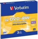 Verbatim DVD+RW 4,7GB 4x Slim Case 3 (43636) -  1