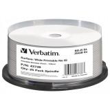 Verbatim BD-R Printable 25GB 6x Cake Box 25 (43738) -  1