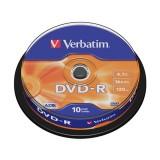 Verbatim DVD-R 4,7GB 16x Cake Box 10 (43523) -  1