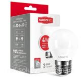 Maxus 1-LED-5410 (G45 F 4W 4100K 220V E27) -  1