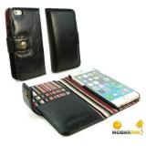 Alston Craig Vintage Genuine Leather Wallet for iPhone 6 Plus Black (G10_24) -  1