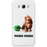Avatti B&Z PC Cover Miau Miau for Samsung J7 J710 White (309553) -  1