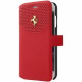 CG Mobile Ferrari Lusso Leather Book Case iPhone 7 Plus Red/Gold (FEHOGFLBKP7LRE) -  1
