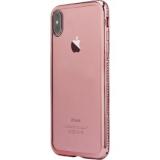 Shengo TPU Case Diamond iPhone X Rose Gold -  1