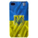 White Diamonds Flag Ukraine for iPhone 4/4S (1110FLA07) -  1