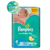 Pampers Active Baby-Dry Maxi 4 (76 ) -  1
