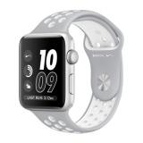 Apple Watch Nike+ 38mm Silver Aluminum Case with Silver/White Nike Sport Band (MNNQ2) -  1