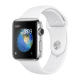 Apple Watch Series 2 38mm Stainless Steel Case with White Sport Band (MNP42) -  1