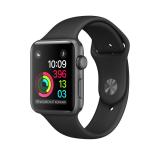 Apple Watch Series 1 38mm Space Gray Aluminum Case with Black Sport Band (MP022) -  1