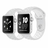 Apple Watch Nike+ 38mm Silver Aluminum Case with Pure Platinum/White Nike Sport Band (MQ172) -  1