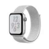 Apple Watch Nike+ Series 4 GPS 44mm Silver Alum. w. Summit White Nike Sport l. Silver Alum. (MU7H2) -  1