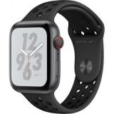 Apple Watch Nike+ Series 4 GPS + LTE 44mm Gray Alum. w. Anthracite/Black Nike Sport b. Gray Alum. (MTXE2) -  1