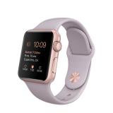Apple 38mm Rose Gold Aluminum Case with Lavender Sport Band (MLCH2) -  1