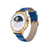 Huawei Watch (Rose Gold Stainless Steel with Pearl White Leather Strap Made With Sawarovaki Zircon) -  1