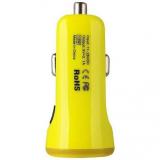 Baseus 2.1A Dual USB Car Charger Sport Yellow (CCALL-CR0Y) -  1