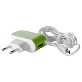 Drobak Cable Charger 220V-USB, Green (905316) -  1
