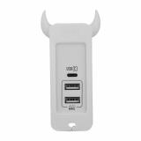 Momax U.Bull 1 Type C + 2 USB Charger EU White (UM3SEUW) -  1
