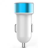 Toto TZR-05 Led Car charger 2USB 3,1A White/Blue -  1