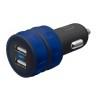 Trust 10W car charger with 2 usb ports - blue (20156) -  1