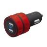 Trust 10W car charger with 2 usb ports - red (20157) -  1